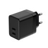 CRONG Ultra Compact GaN Ładowarka sieciowa 2x USB-C 35W PD 3.0 z PPS Czarna